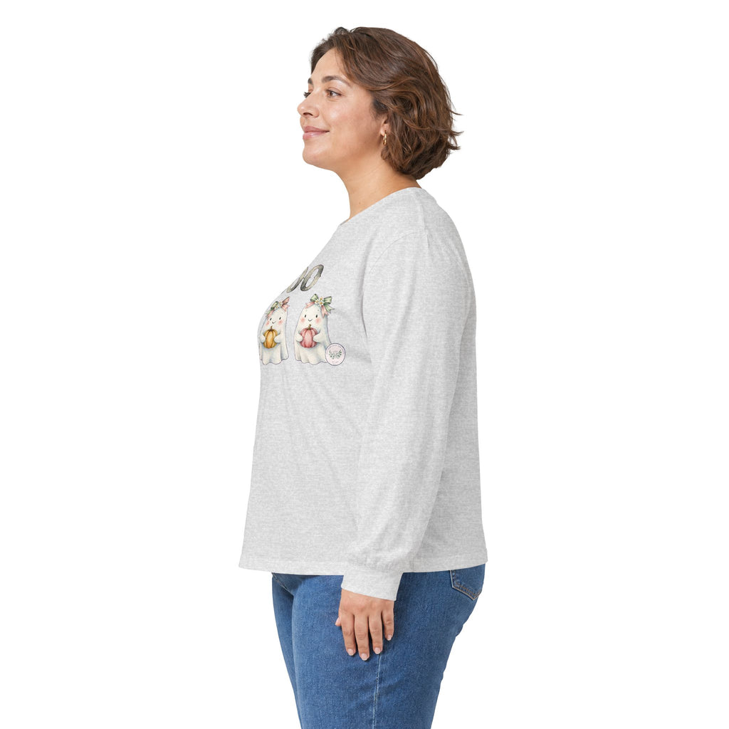 Boo Kittens Halloween Long Sleeve Tee