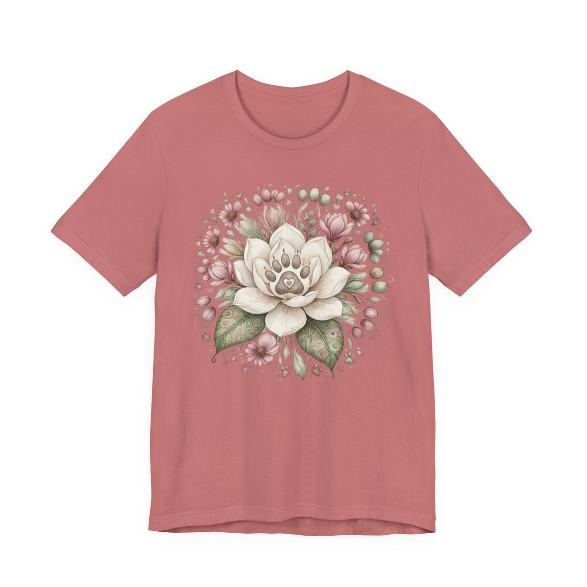 Floral Magnolia Tee — Soft Vintage Botanical Flower Shirt