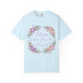 Bloom Where You Are Planted T-shirt | Floral Wreath, Inspirational Quote