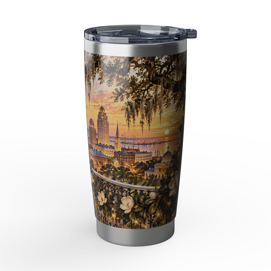 20oz Tumbler Mobile Alabama Holiday Landscape Christmas