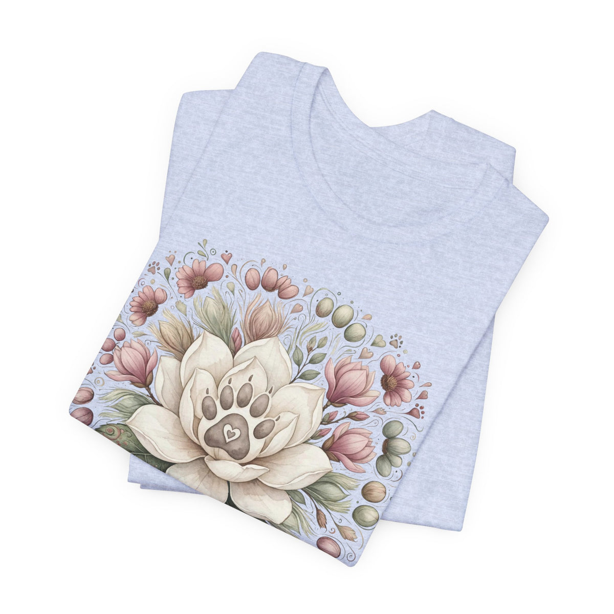 Floral Magnolia Tee — Soft Vintage Botanical Flower Shirt