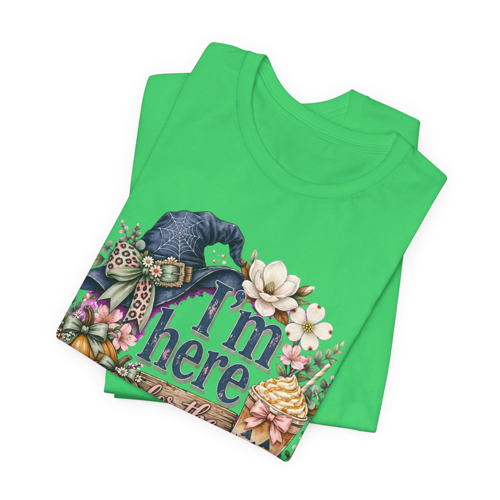 I’m Here for the Treats Tee — Cute Halloween/Autumn Pumpkin Graphic T-Shirt