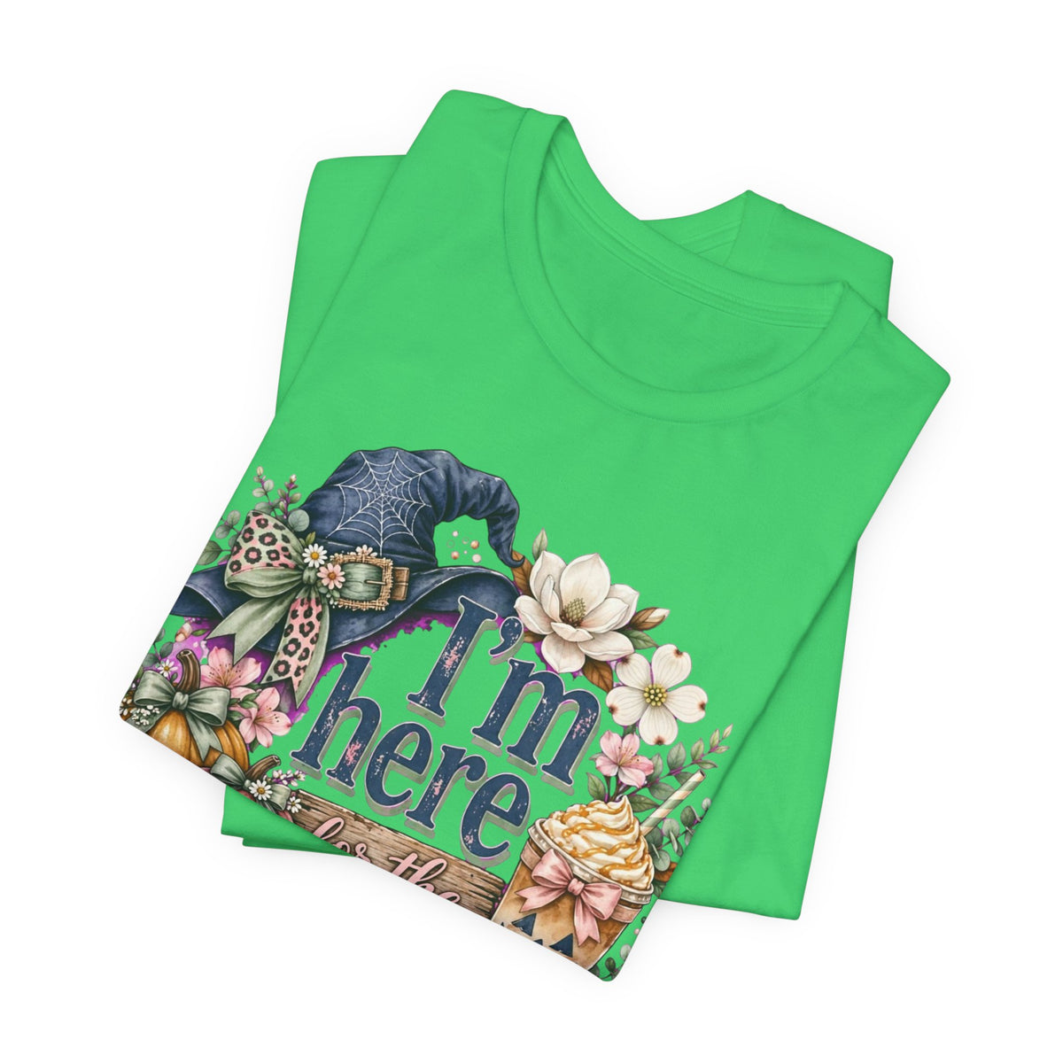 I’m Here for the Treats Tee — Cute Halloween/Autumn Pumpkin Graphic T-Shirt