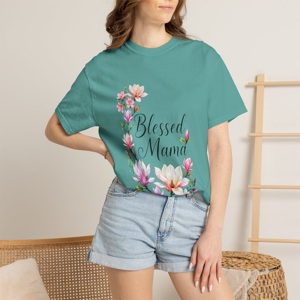 Blessed Mama Floral T-Shirt — Mom Gift, Mother’s Day Tee