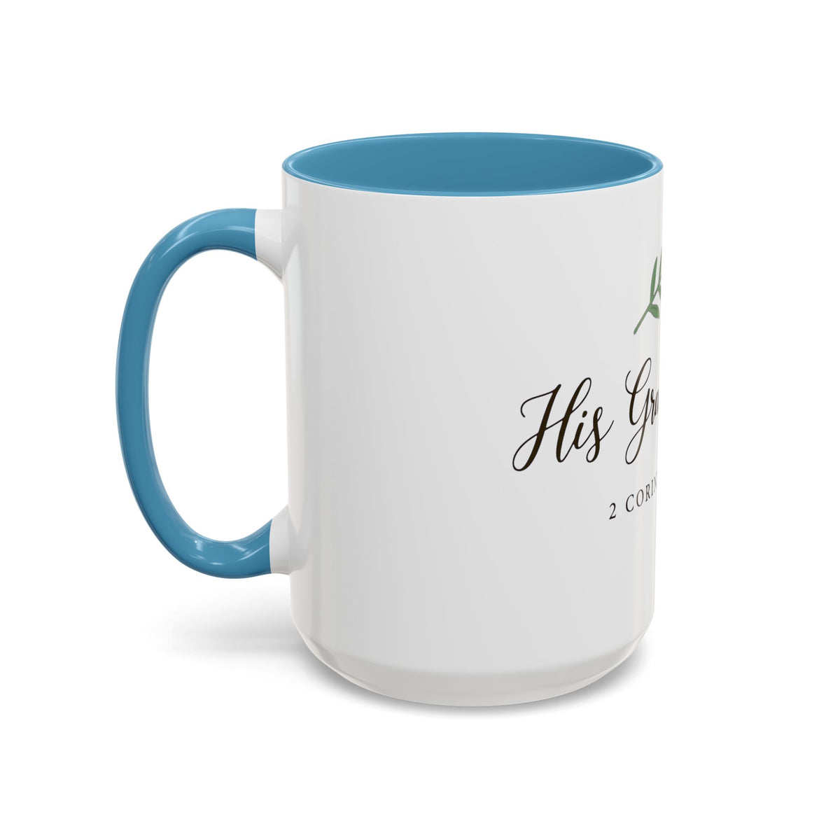 Grace Is Enough Coffee Mug — 2 Corinthians 12:9 Inspirational Christian Gift