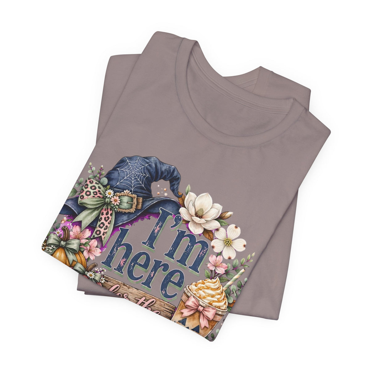 I’m Here for the Treats Tee — Cute Halloween/Autumn Pumpkin Graphic T-Shirt
