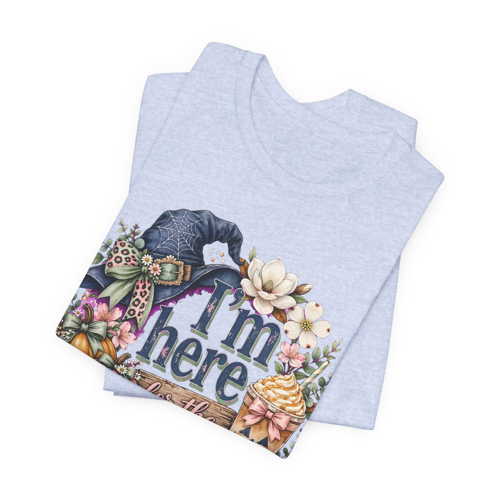 I’m Here for the Treats Tee — Cute Halloween/Autumn Pumpkin Graphic T-Shirt