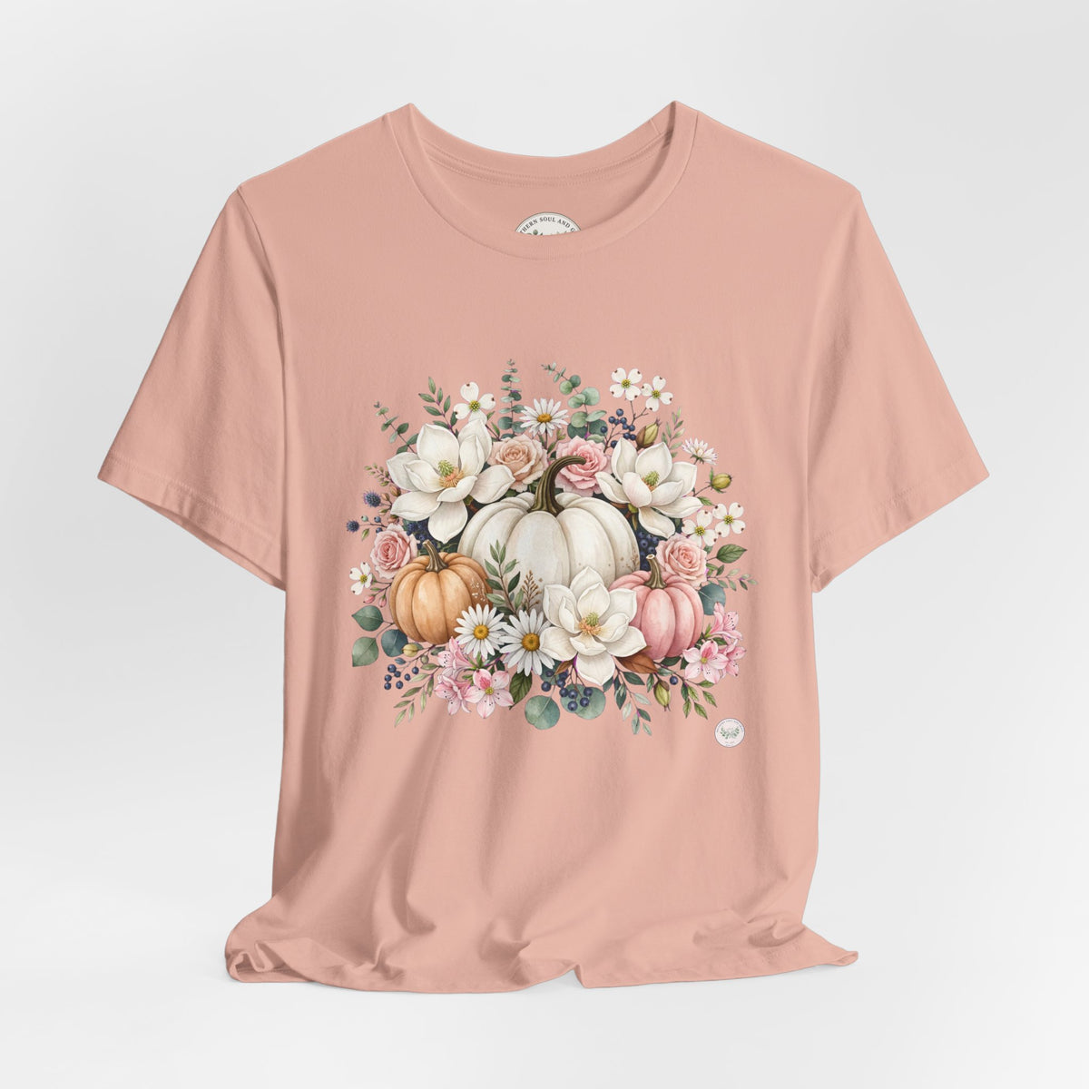 Autumn Floral Pumpkin Tee