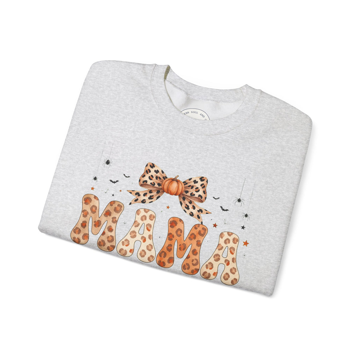 Mama Leopard Bow Sweatshirt