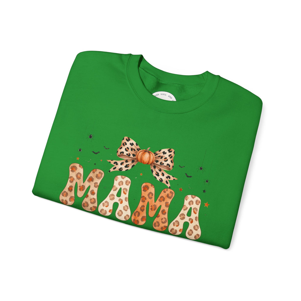 Mama Leopard Bow Sweatshirt