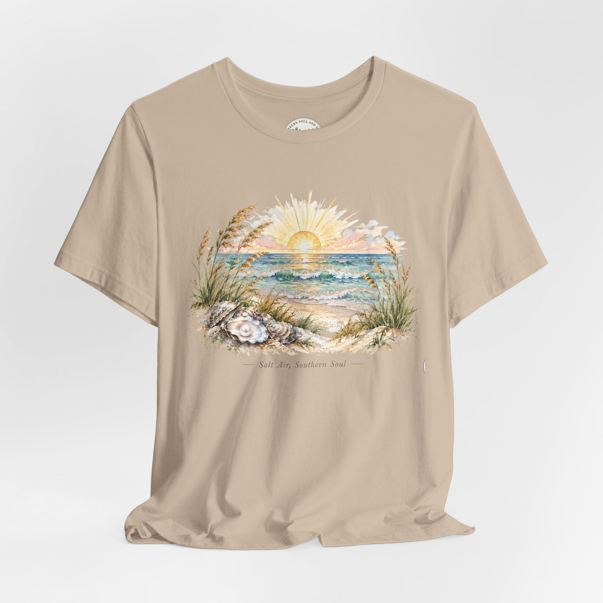 Sunrise Beach Tee — Coastal Ocean Sunset Graphic T-Shirt