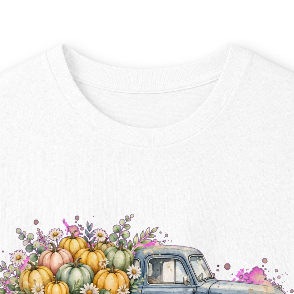 Hello Fall Vintage Truck Long Sleeve Tee