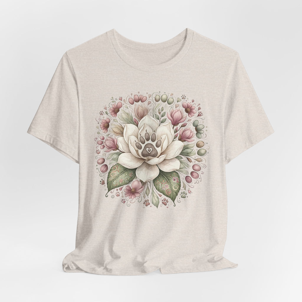 Floral Magnolia Tee — Soft Vintage Botanical Flower Shirt
