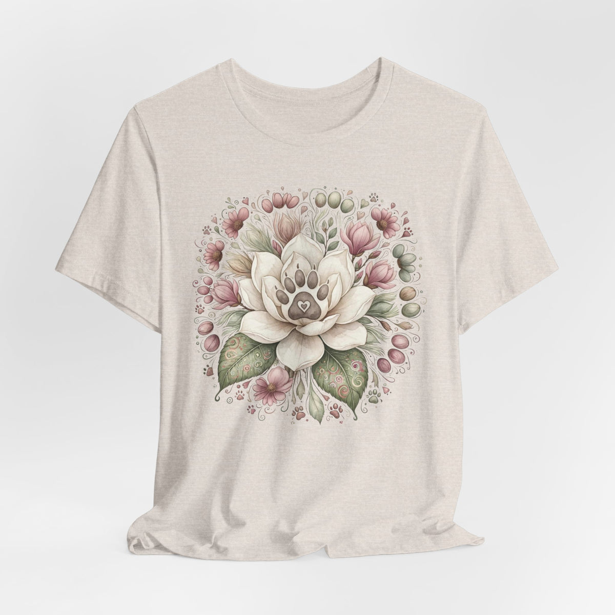 Floral Magnolia Tee — Soft Vintage Botanical Flower Shirt