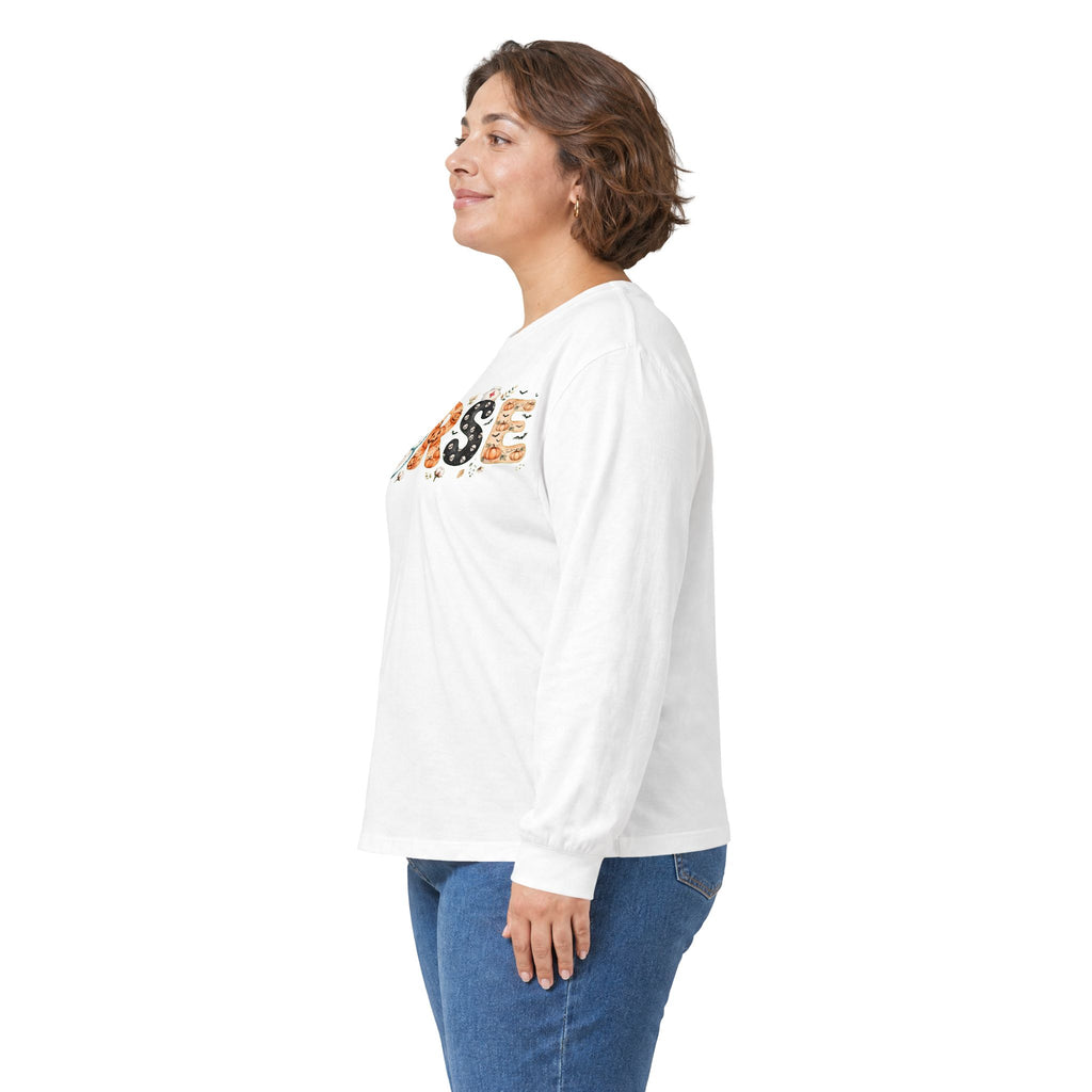 Nurse Floral Print Long Sleeve Tee - Cute Floral 'NURSE' Shirt for Healthcare Gifts