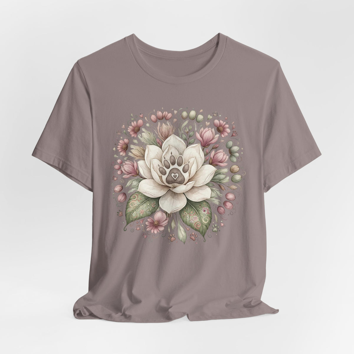 Floral Magnolia Tee — Soft Vintage Botanical Flower Shirt