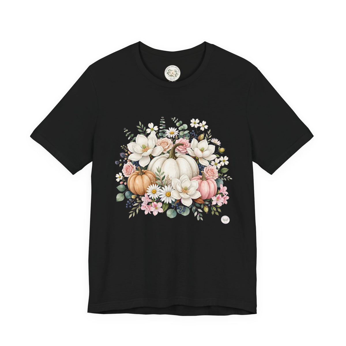 Autumn Floral Pumpkin Tee