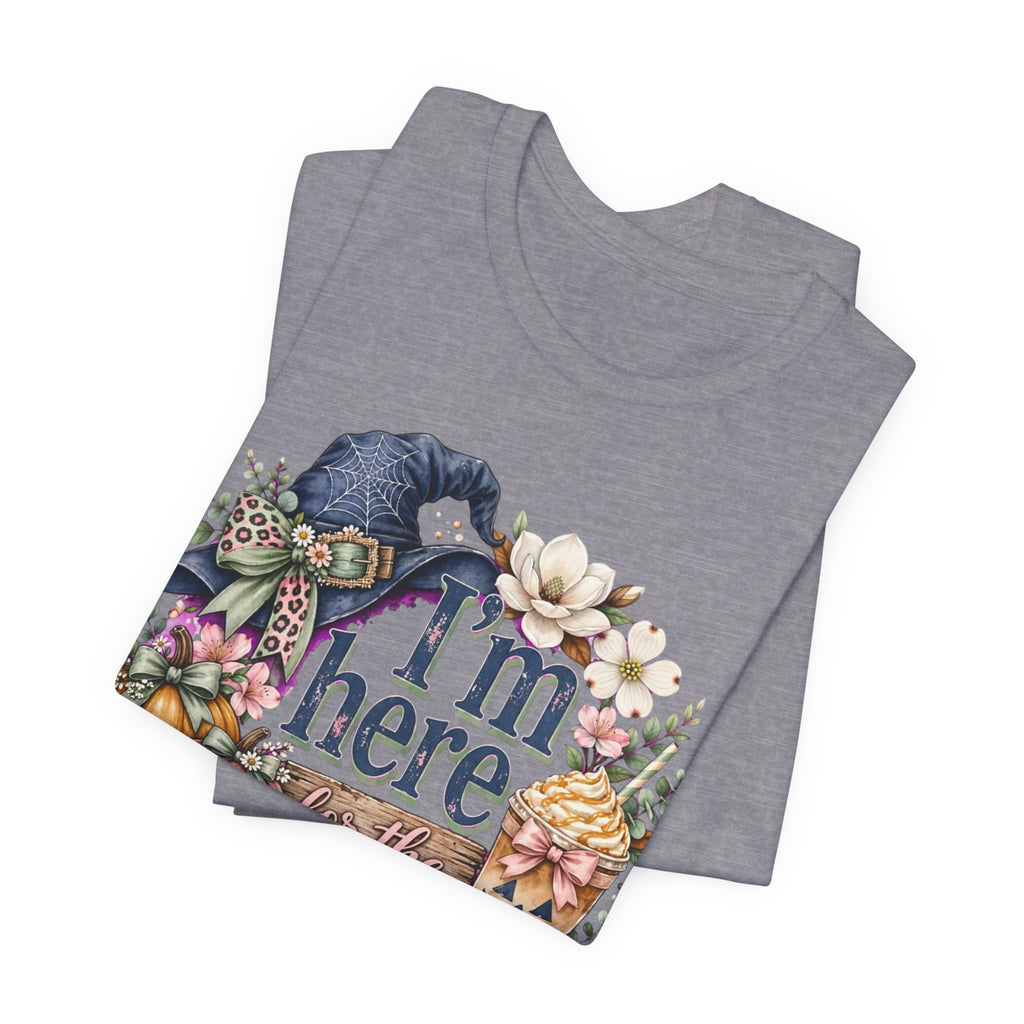 I’m Here for the Treats Tee — Cute Halloween/Autumn Pumpkin Graphic T-Shirt