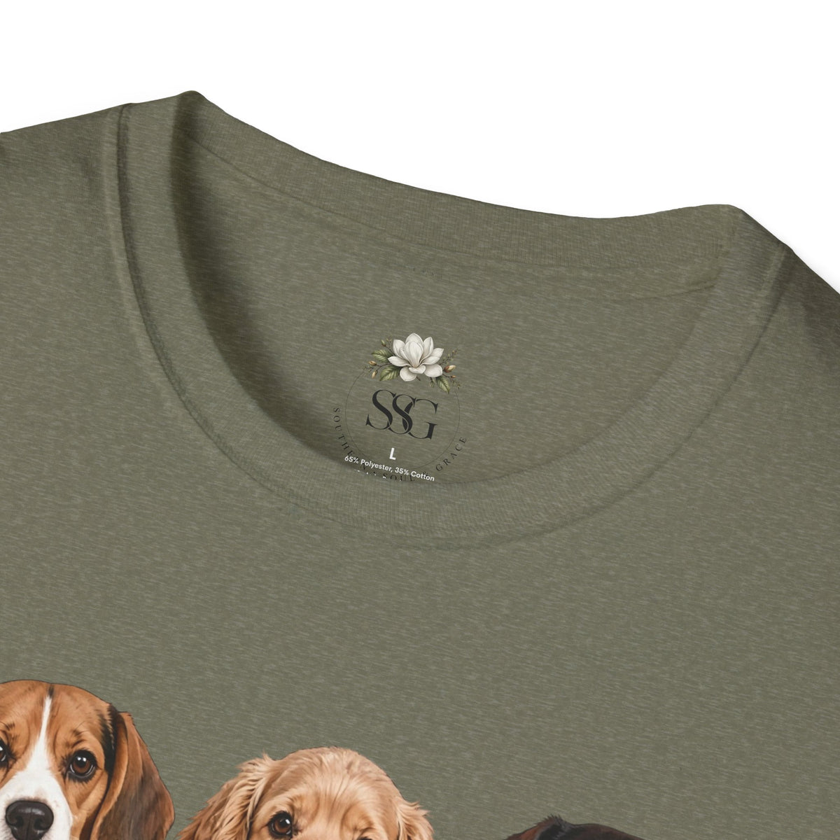 Three Cute Dogs T-Shirt | Beagle Cocker Dachshund Illustration