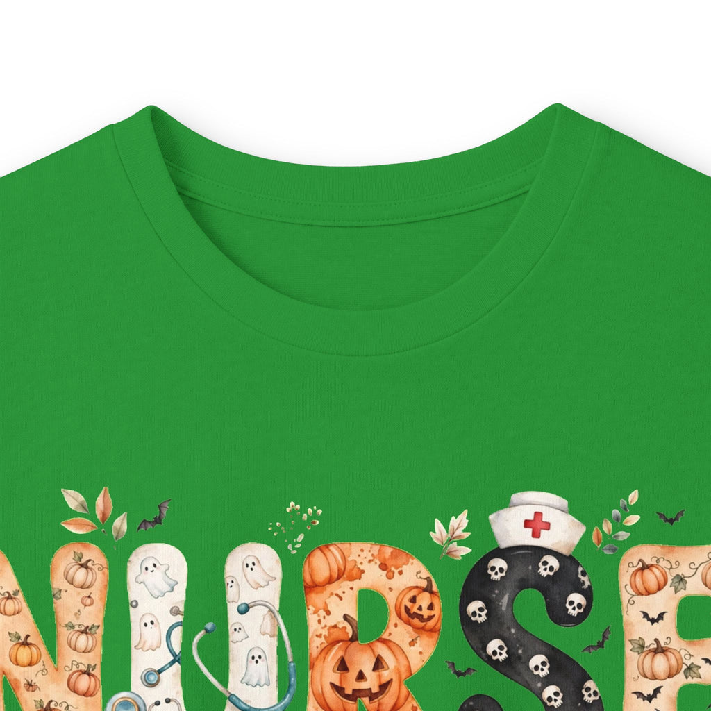 Nurse Floral Print Long Sleeve Tee - Cute Floral 'NURSE' Shirt for Healthcare Gifts