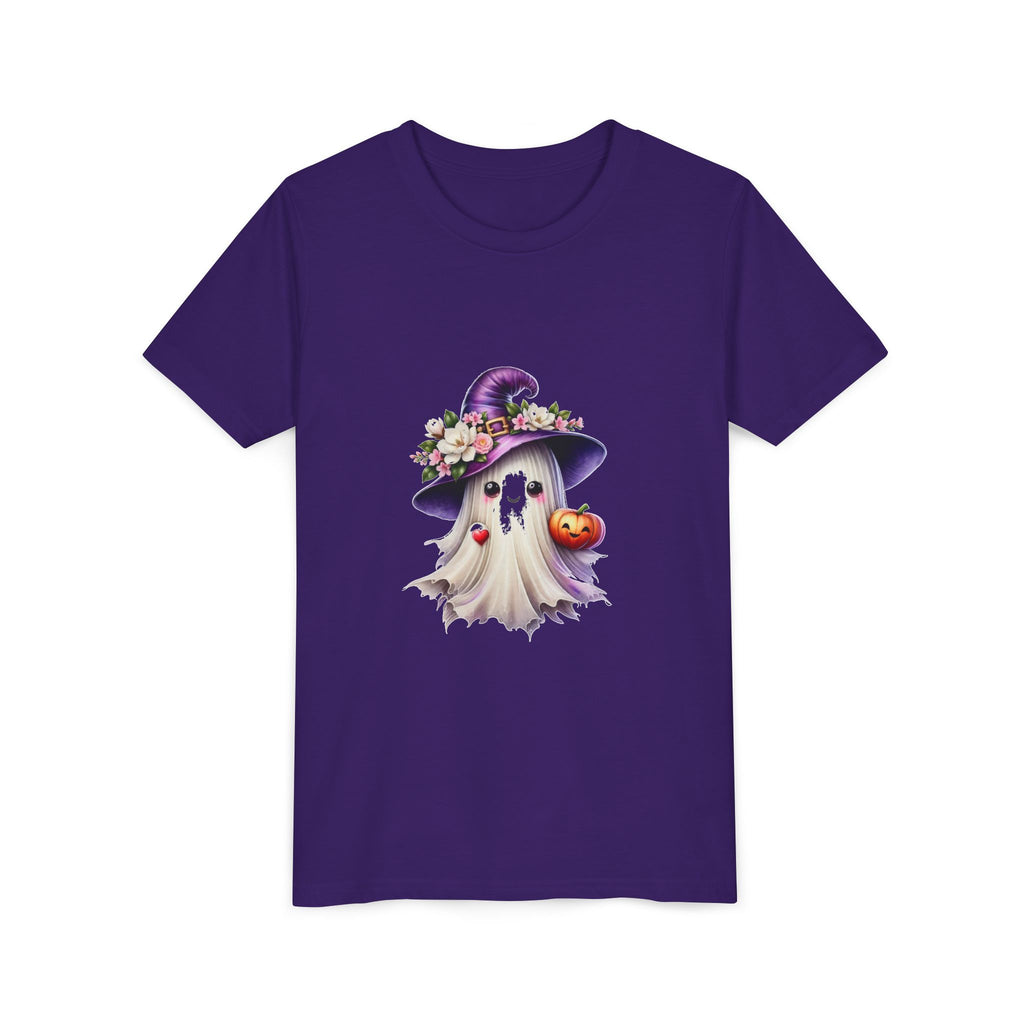Halloween Ghost Kids T-Shirt — Witch Hat Ghost Tee