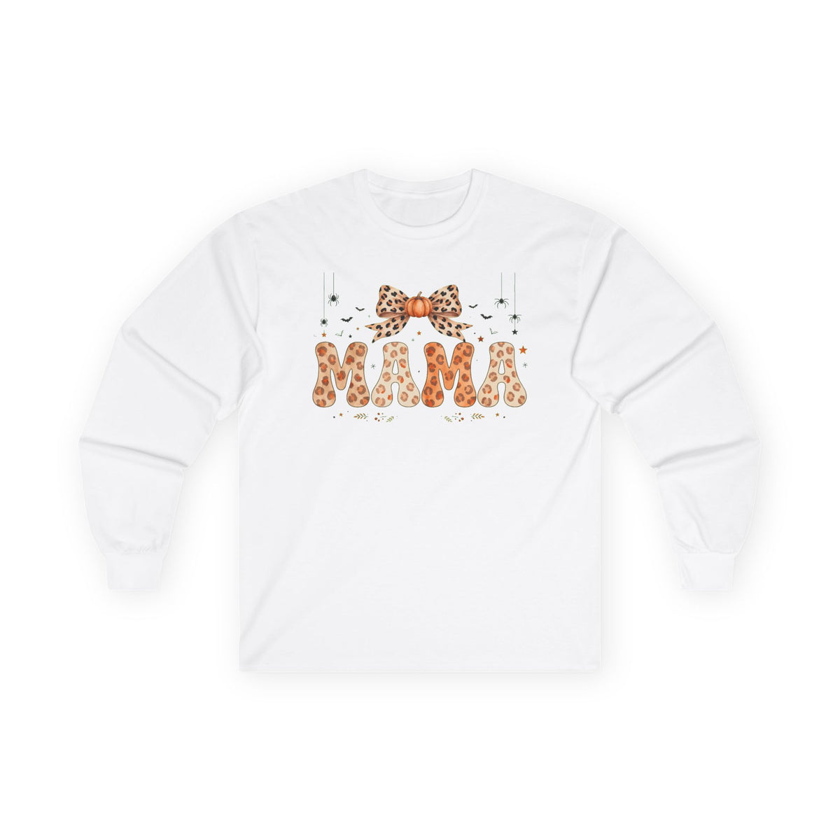 Mama Leopard Print Long Sleeve Tee — Animal Print Mama Shirt