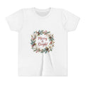 Merry & Bright Kids T-Shirt — Magnolia Wreath Christmas Tee